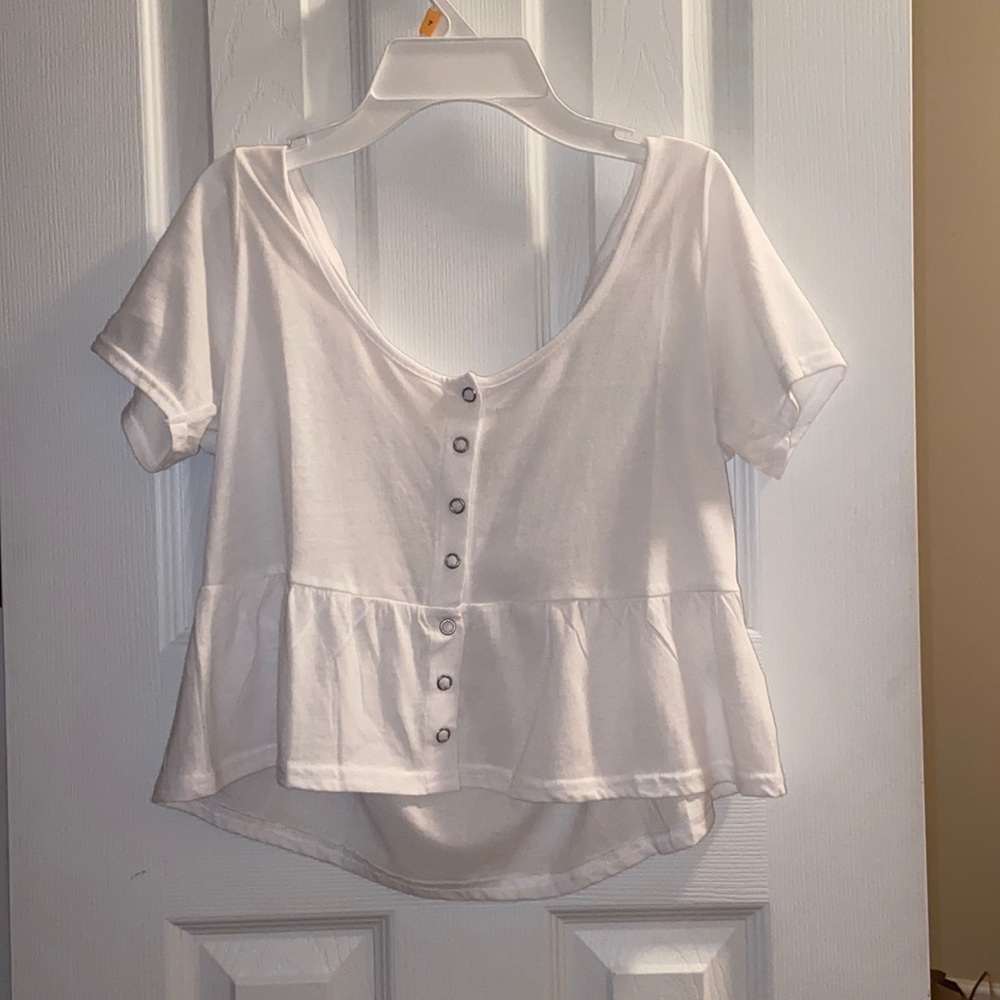 Pacsun: White Blouse Top